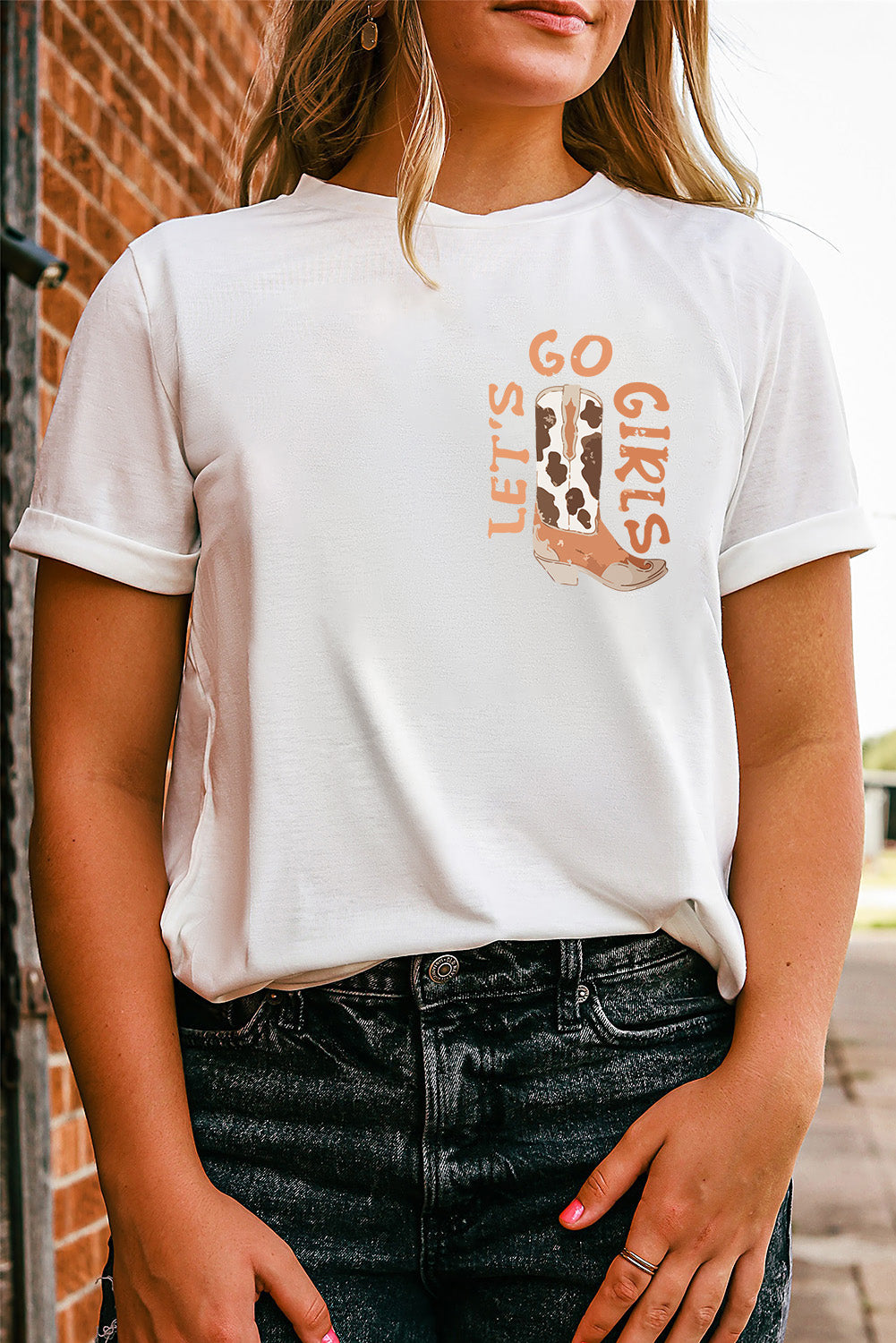 Lets go girls graphic tee