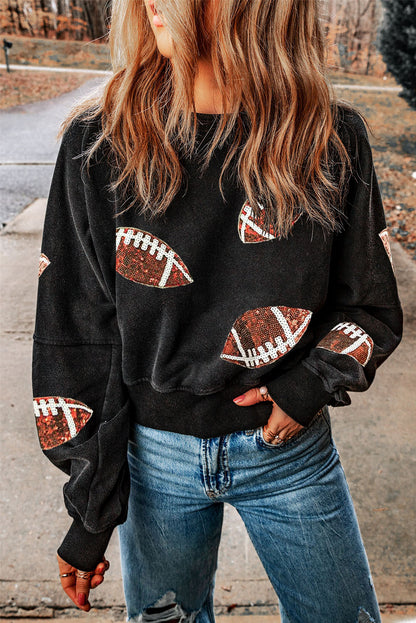 Black Game Day Sweater