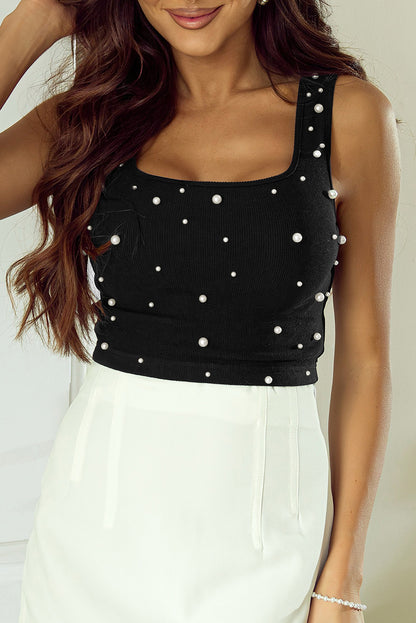 Black pearl crop tank