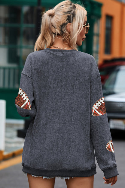 grey game day  sweater