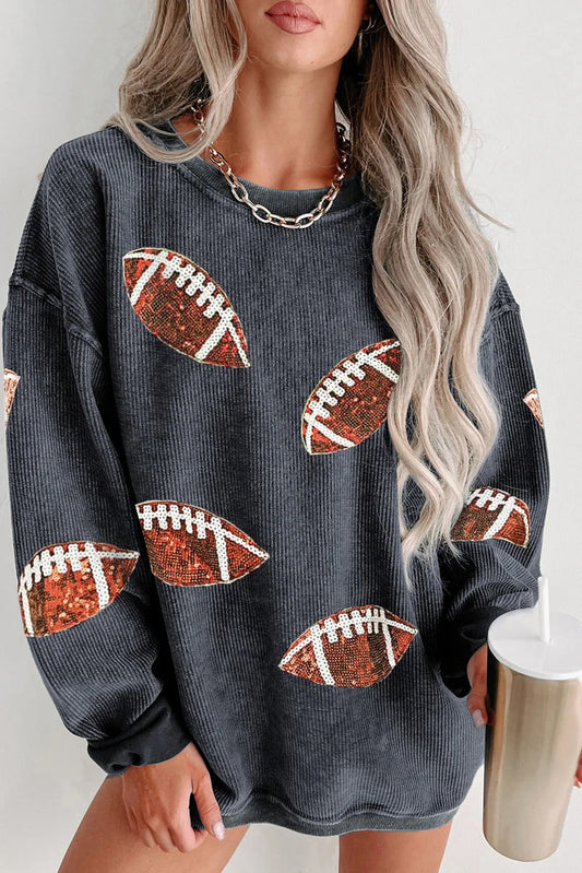 grey game day  sweater
